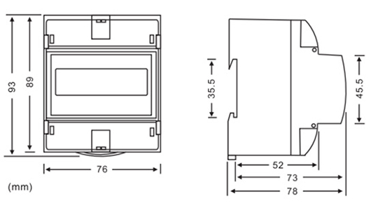 Medidor monofásico de control remoto de vatios-hora DDS238-4 W(D1408)